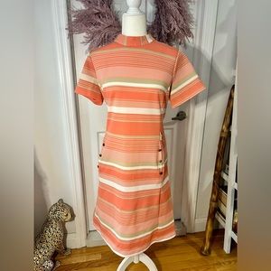 Pink striped dress